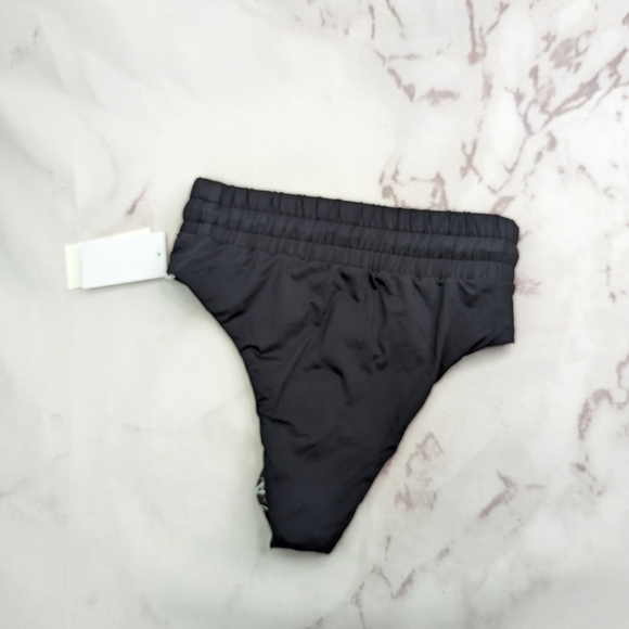 Good American Swim Bottom Women 1 Small Black Waist Cincher Framer High Rise - Picture 9 of 12